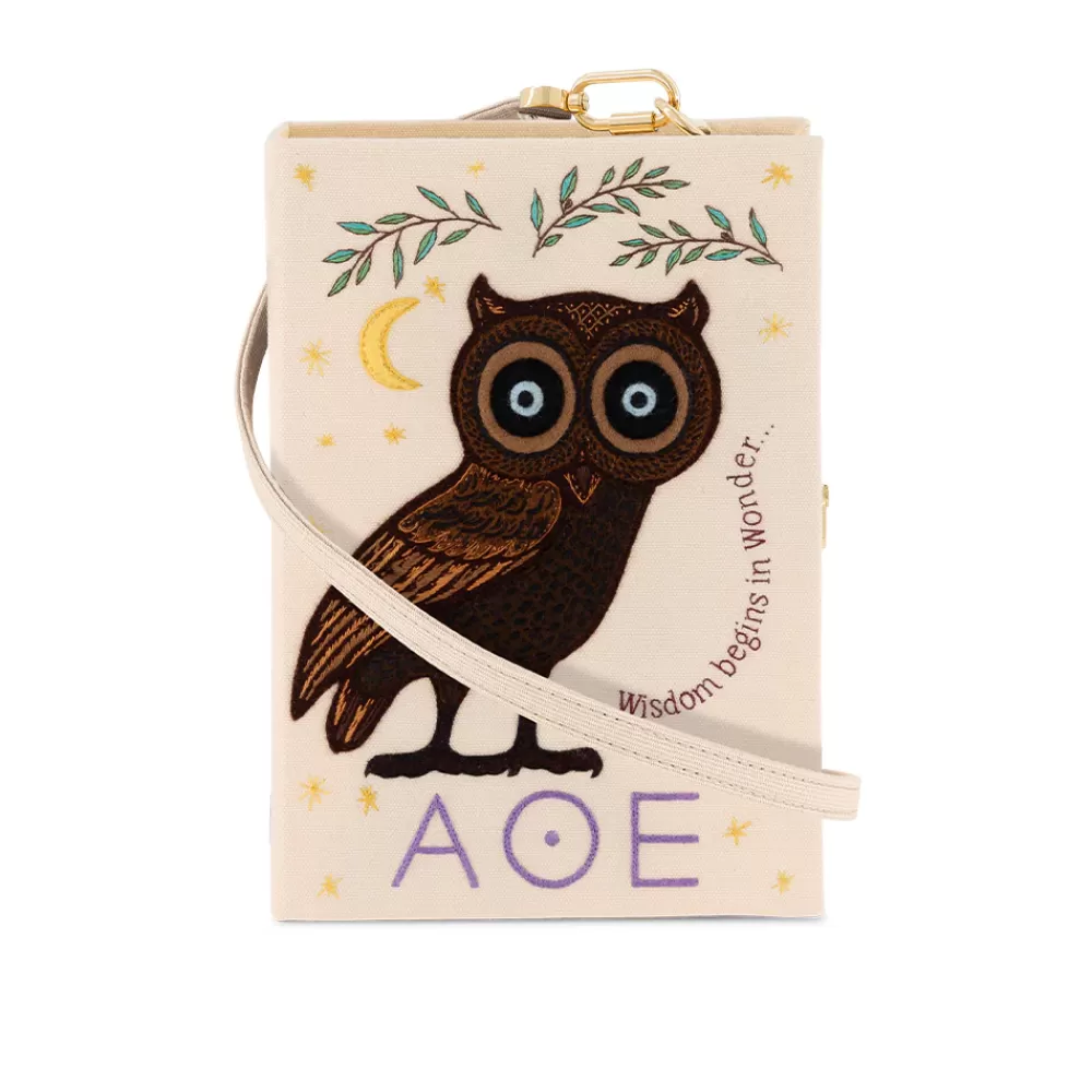 Outlet Athens Owl Strapped Book Clutch