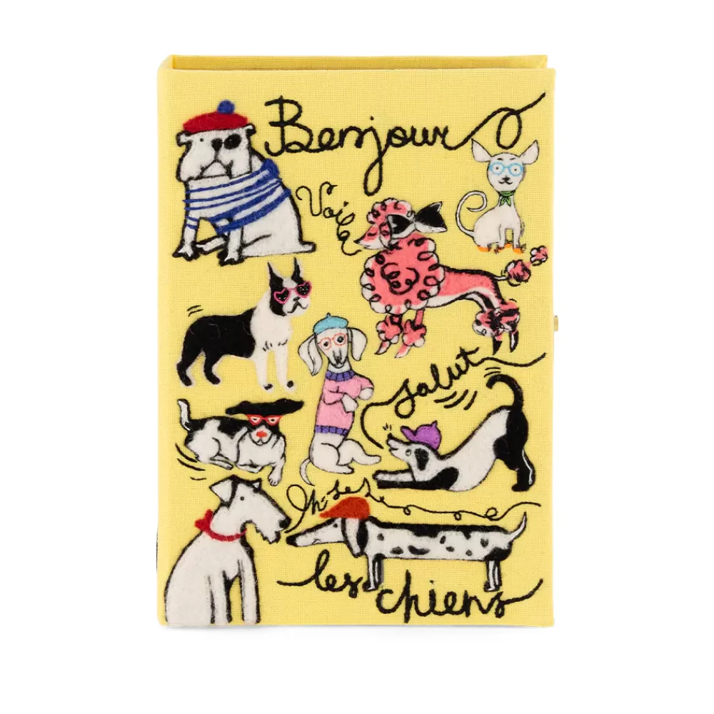 Flash Sale Bonjour Les Chiens Book Clutch