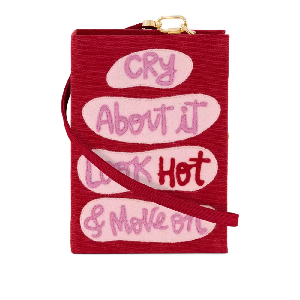 Store Cry Look Hot And Move On Strapped Book Clutch