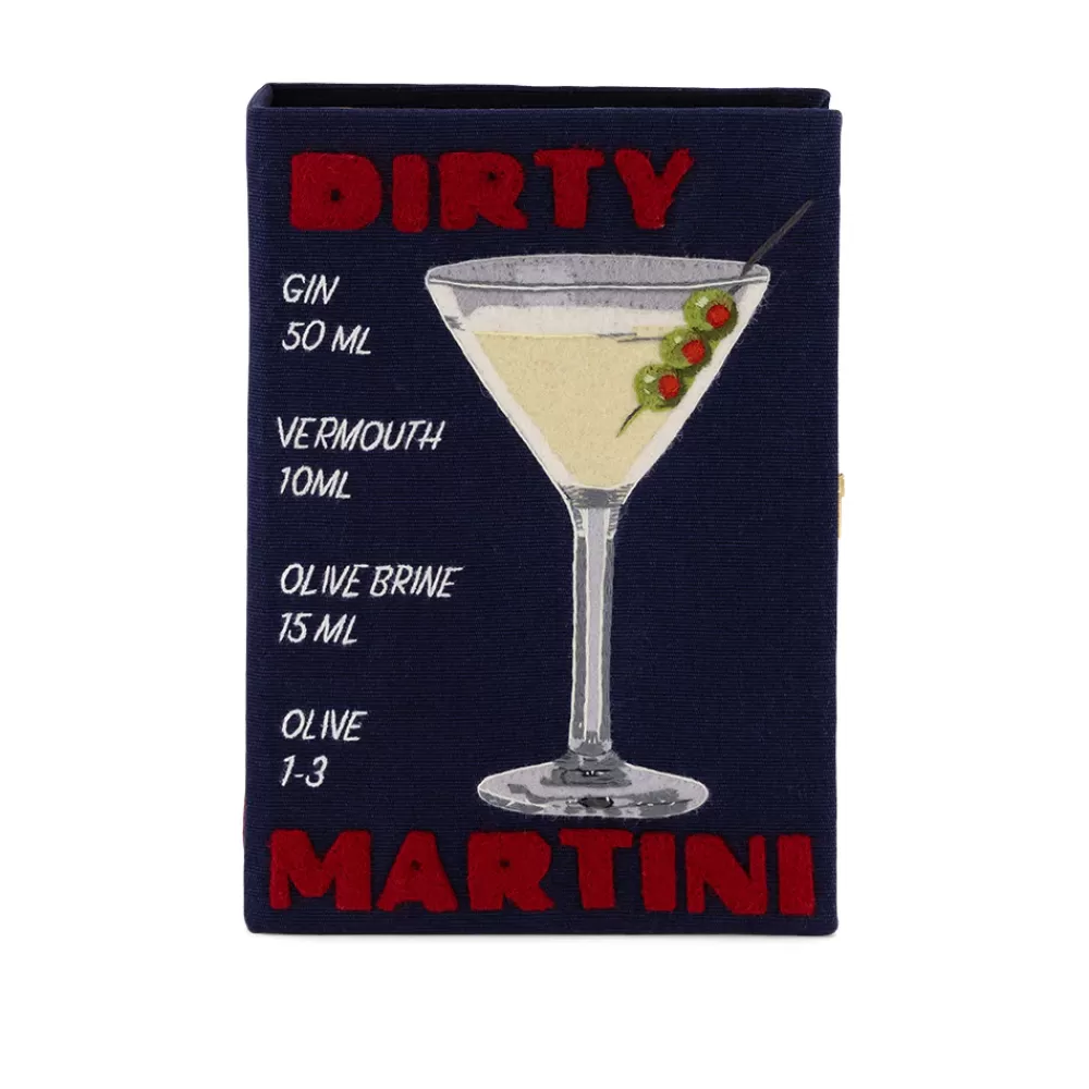 Online Dirty Martini Navy Book Clutch