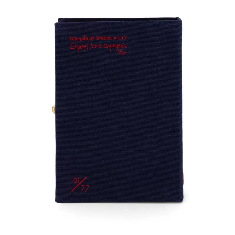 Online Dirty Martini Navy Book Clutch