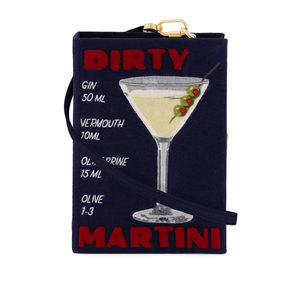 Flash Sale Dirty Martini Navy Strapped Book Clutch