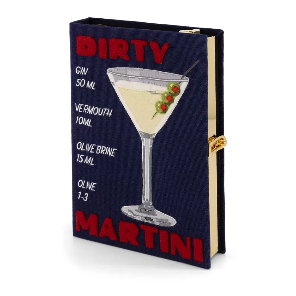 Flash Sale Dirty Martini Navy Strapped Book Clutch