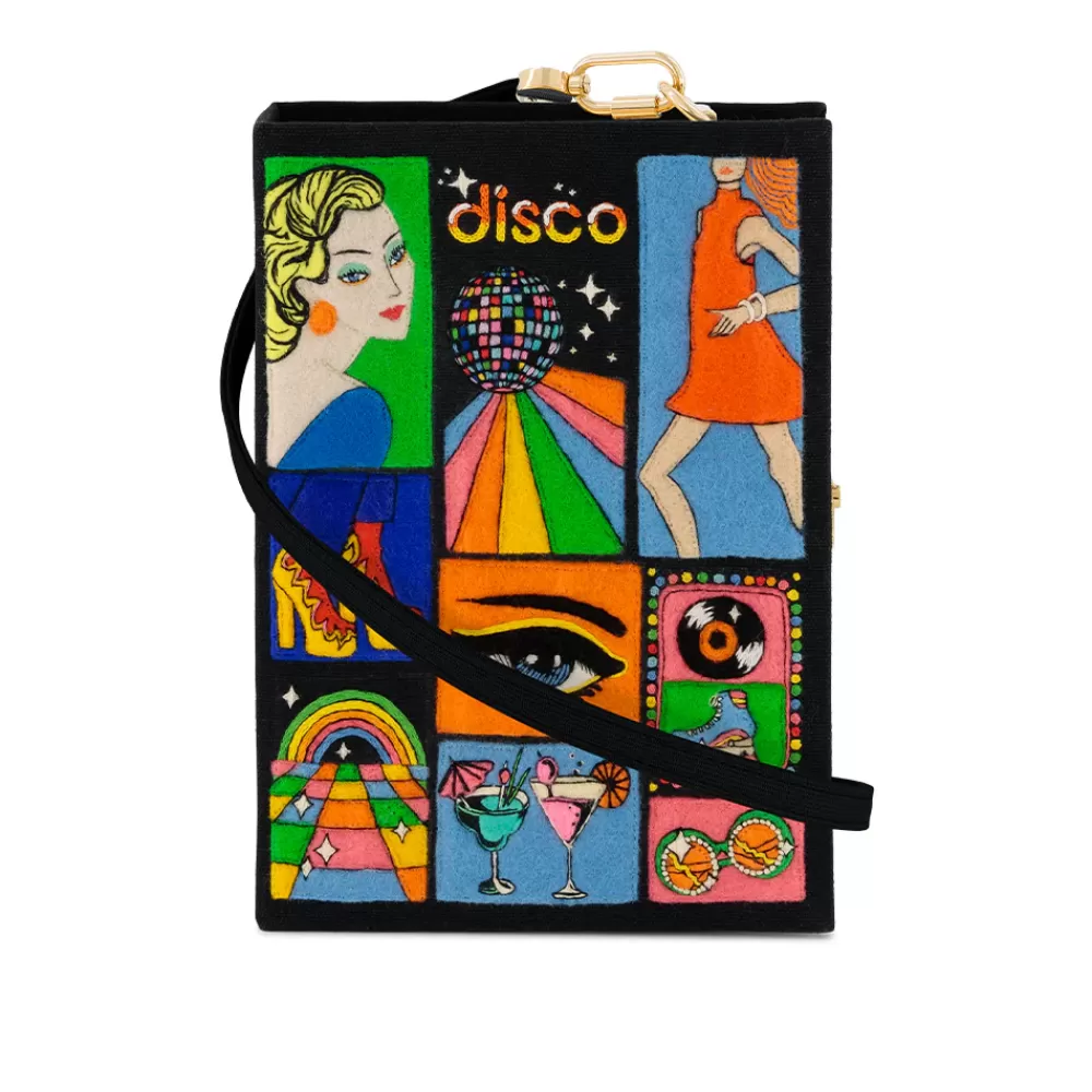 Fashion Disco Vibes Strapped Book Clutch