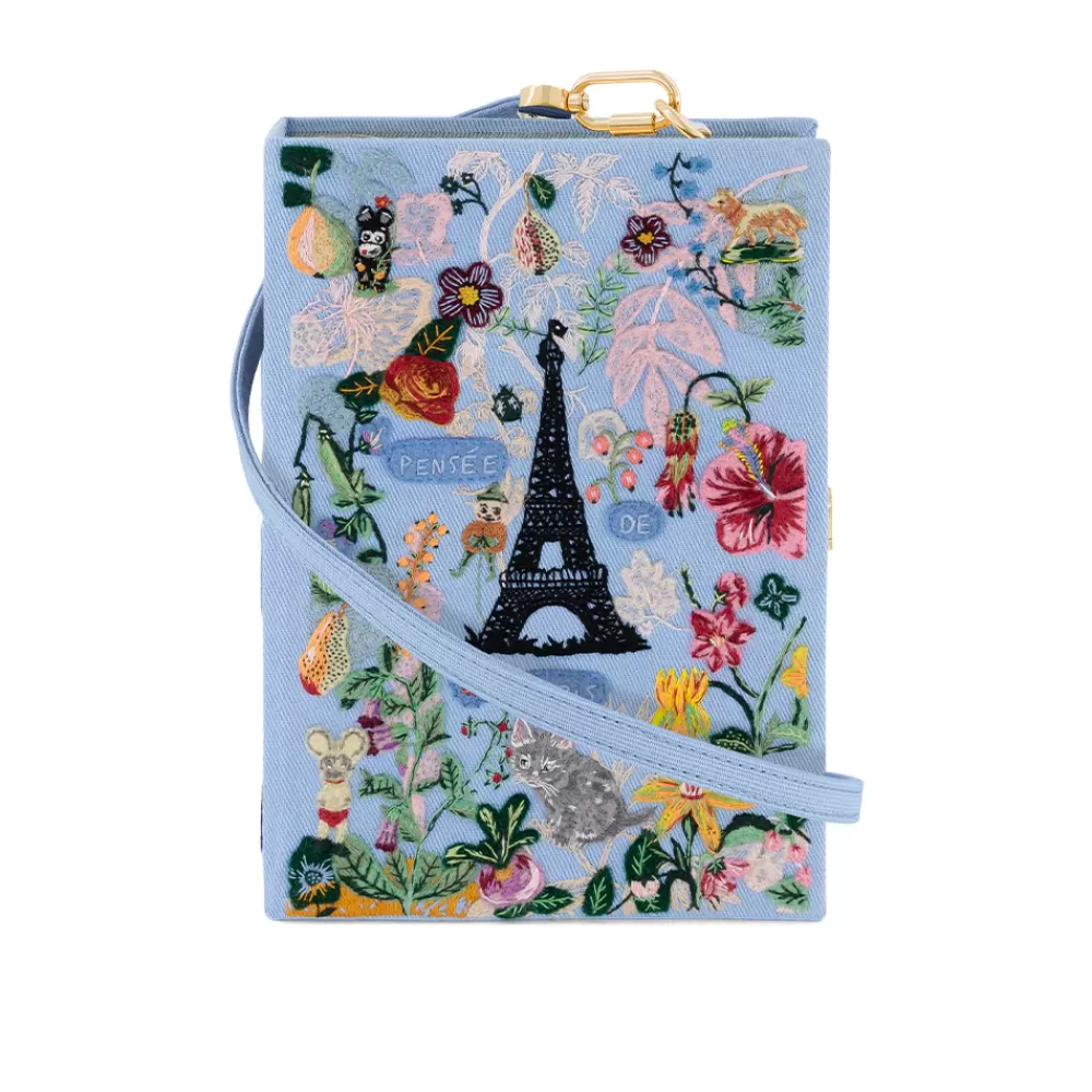 Hot Pensee De Paris Strapped Book Clutch