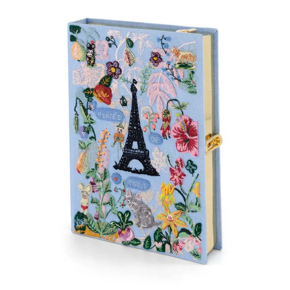 Hot Pensee De Paris Strapped Book Clutch