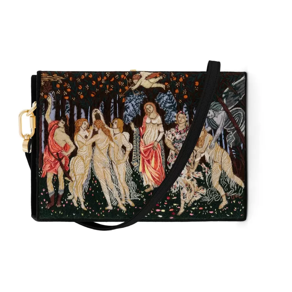 Best Sale Primavera Botticelli Strapped Book Clutch