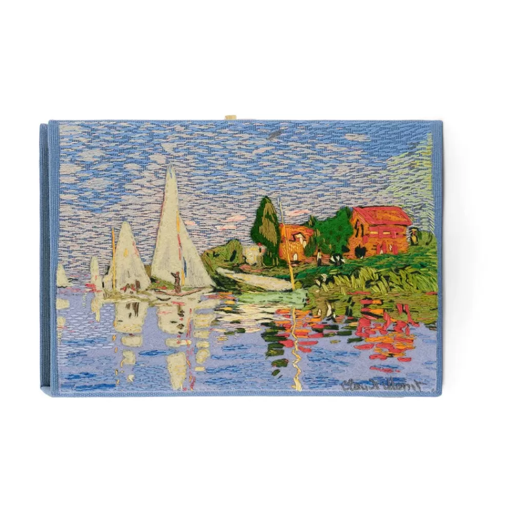 Fashion Regatta At Argenteuil Monet Book Clutch