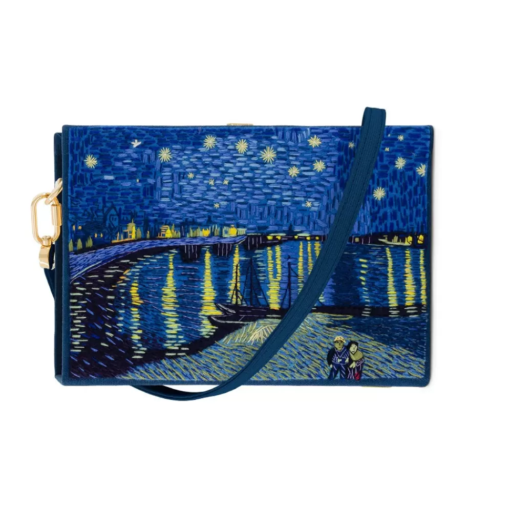 Best Starry Night Van Gogh Strapped Book Clutch